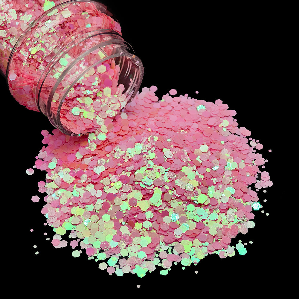 Pretty In  Pink Chunky Glitter