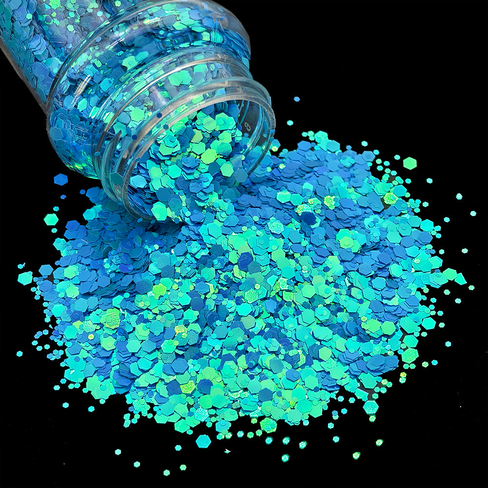 Sky Blue Chunky Glitter