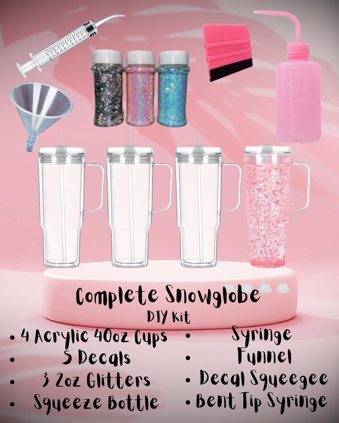 40oz Complete Snowglobe Bundle