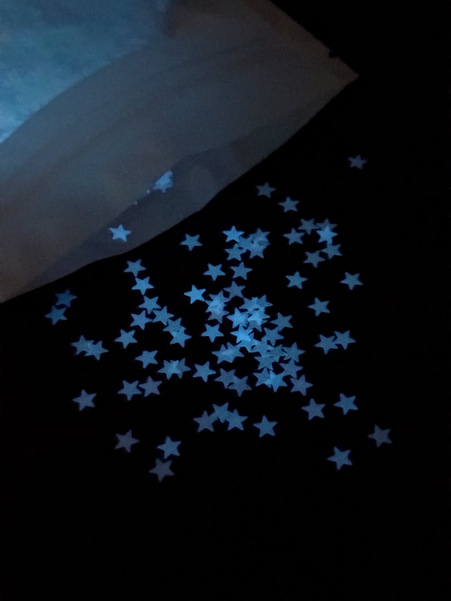 Glow Stars Shaped Glitter