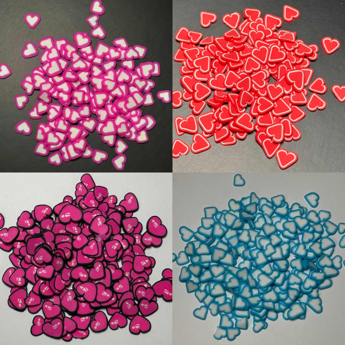 BUNDLE: Heart Clay Slices 2oz bags