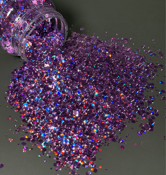 Plum Chunky Glitter