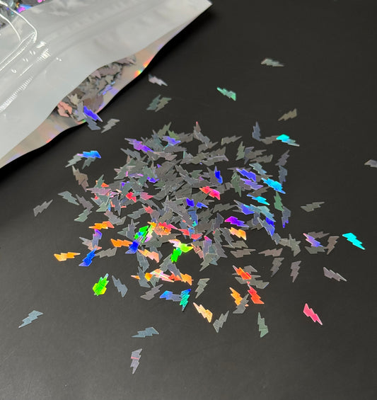 Lightning Bolt Shaped Glitter