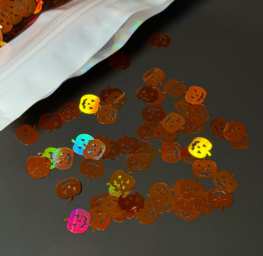 Pumpkins 10mm Shaped Glitter