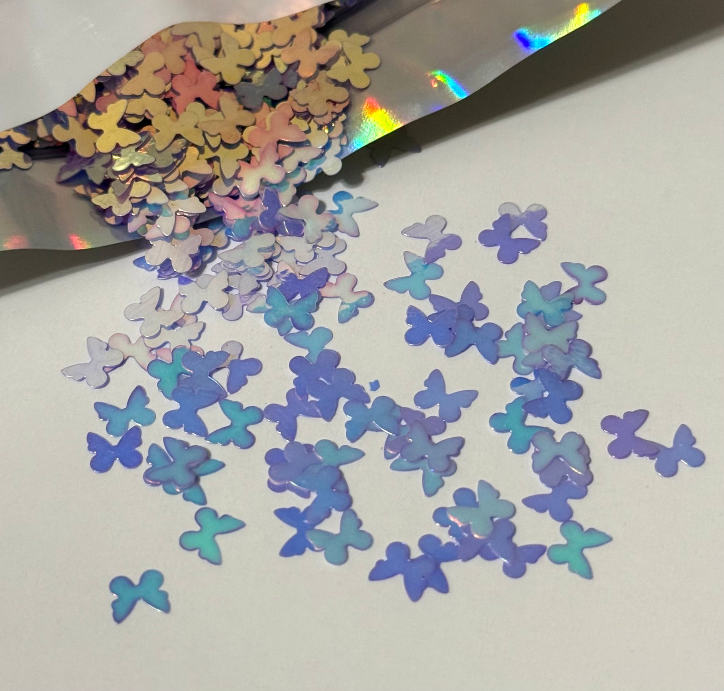 Purple Glow Butterfly's Shaped Glitter 5MM