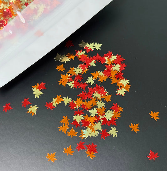 Fall Leaves 5mm Shaped Glitter