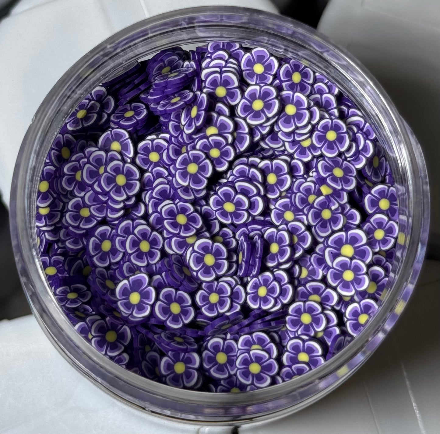 Purple Flower Shaped Clay