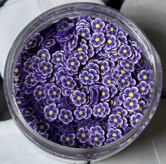 Purple Flower Shaped Clay