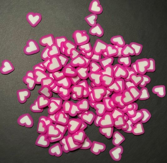 Pink/White Clay Slices