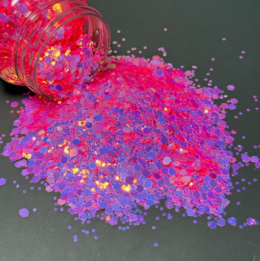 Hibiscus Chunky Glitter
