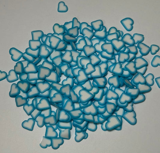 Blue/White Clay Slices