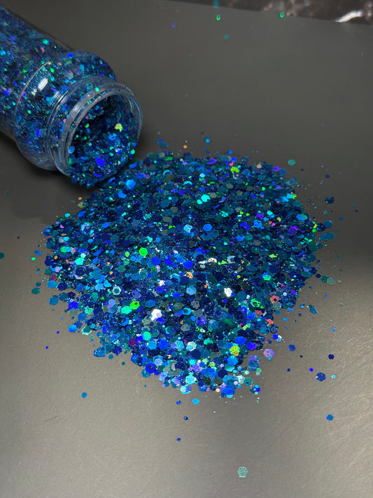 Blue Magic Mix Chunky Glitter