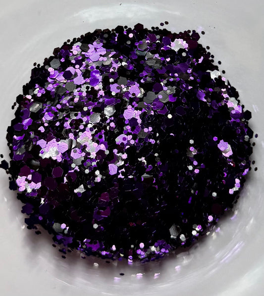 Witch (Purple & Black Mix) Chunky Glitter