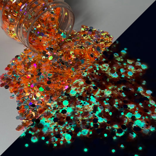 Blaze Glow Chunky Glitter