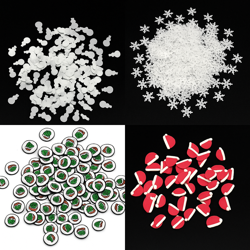 Bundle: Christmas Themed Shaped Glitter