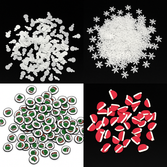 Bundle: Christmas Themed Shaped Glitter