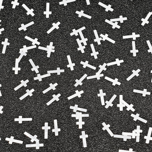 White Crosses Shaped Glitter