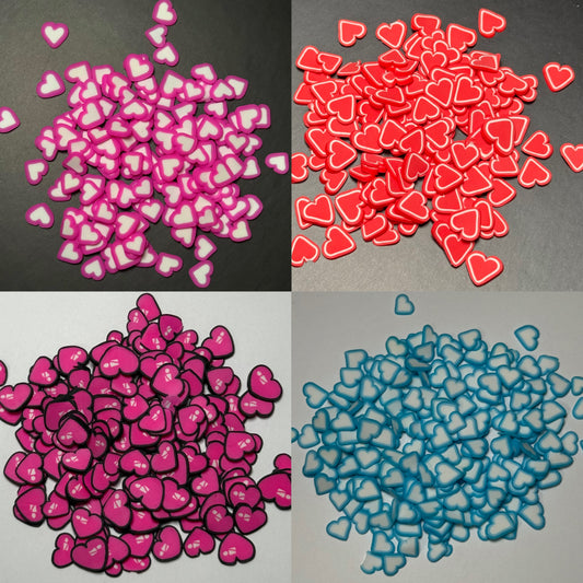 BUNDLE: Heart Clay Slices 2oz bags