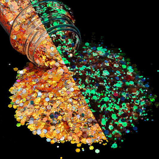 Blaze Glow Chunky Glitter