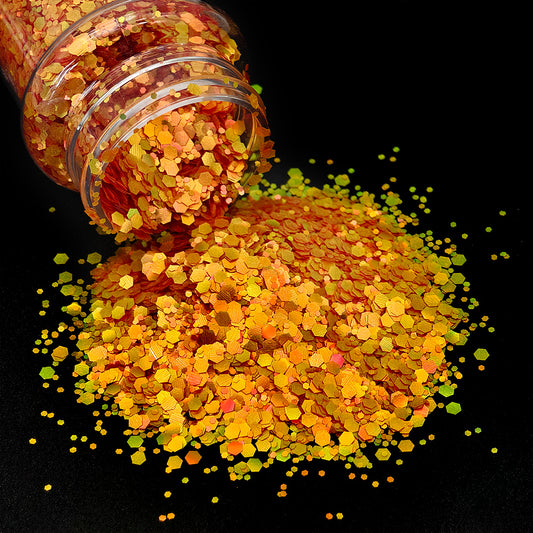 Golden Amber Chunky Glitter