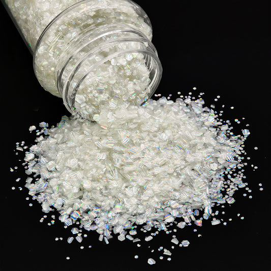 White Opal Bubble Chunky Glitter